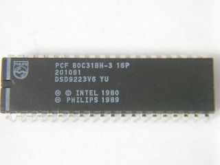 PCF80C31BH-3 PHILIPS MICROCONTROLLER DIP40