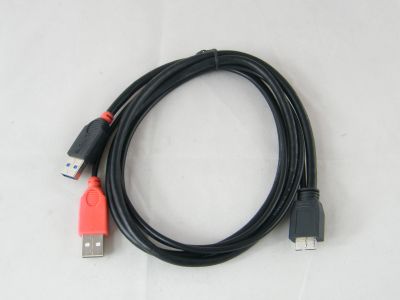 USB 3.0 Dual Power Cable, 2 x Type A to Micro-B, 1m LINDY 31116