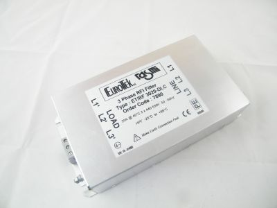 Filtro Trifase EUROTEK 20A 550V type ET/RF 3020-DLC 7890