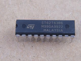 ST62T63BB6 ST MICROCONTROLLER DIL 20 ST62T63B6
