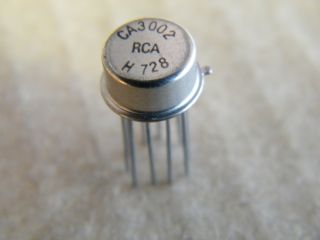 CA3002 OPERATIONAL AMPLIFIER METAL CAN TO5-10 RCA