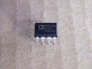 AD822AN JFET INPUT OPERATIONAL AMPLIFIER ANALOG DEVICES DIP8