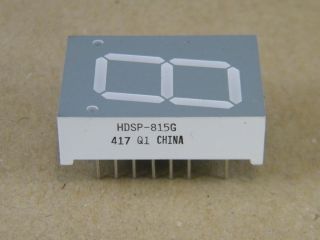 HDSP815G 20MM 7 SEG. DISPLAY COMMON ANODE GREEN  (VERDE) HP