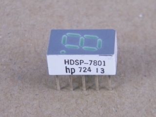 HDSP7801 DISPLAY COMMON ANODE GREEN 7.6MM HP